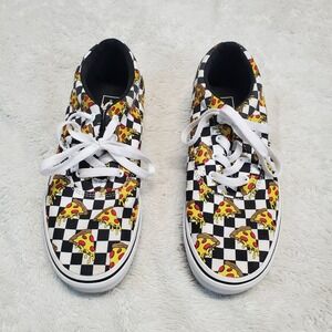Vans off the Wall Black White Checker Pizza Canvas Sneaker Unisex Boy Girl 5